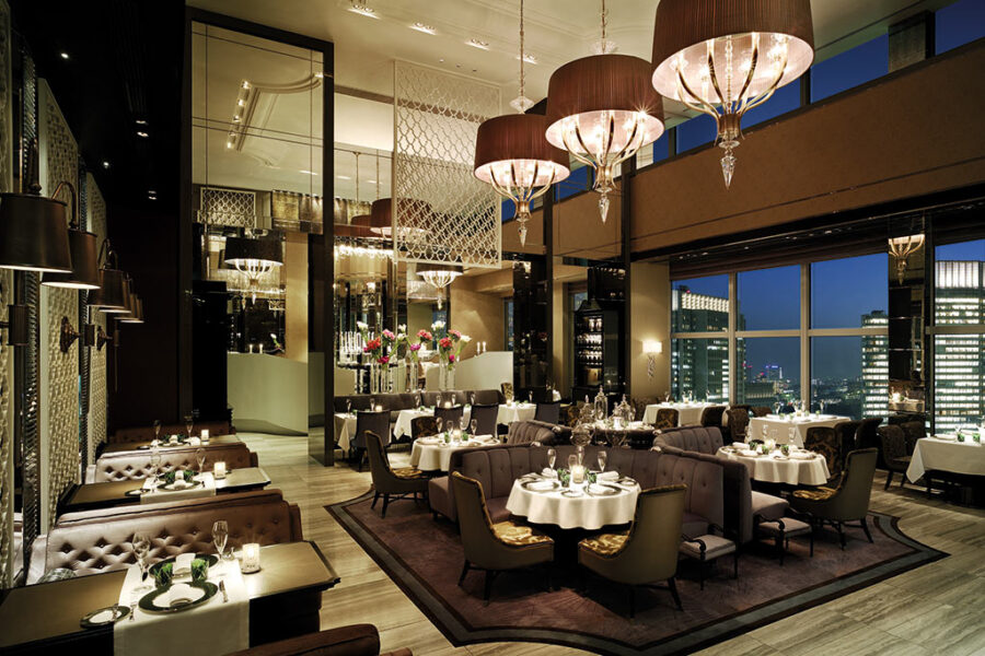 Restaurante Piacere, decorado por Andre Fu. (Divulgação)