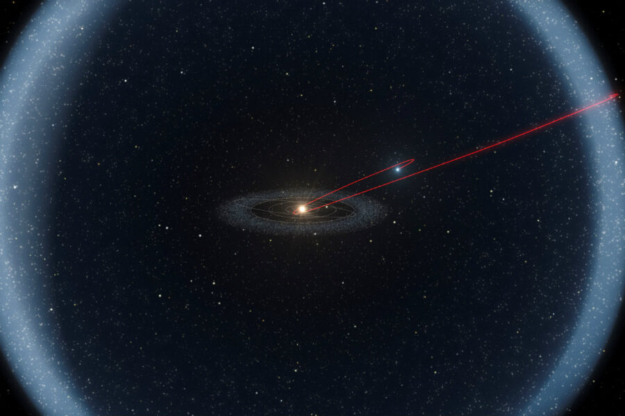 Cometa sem cauda “Manx” foi formado por materiais rochosos que são normalmente encontrados perto da Terra (Reuters)