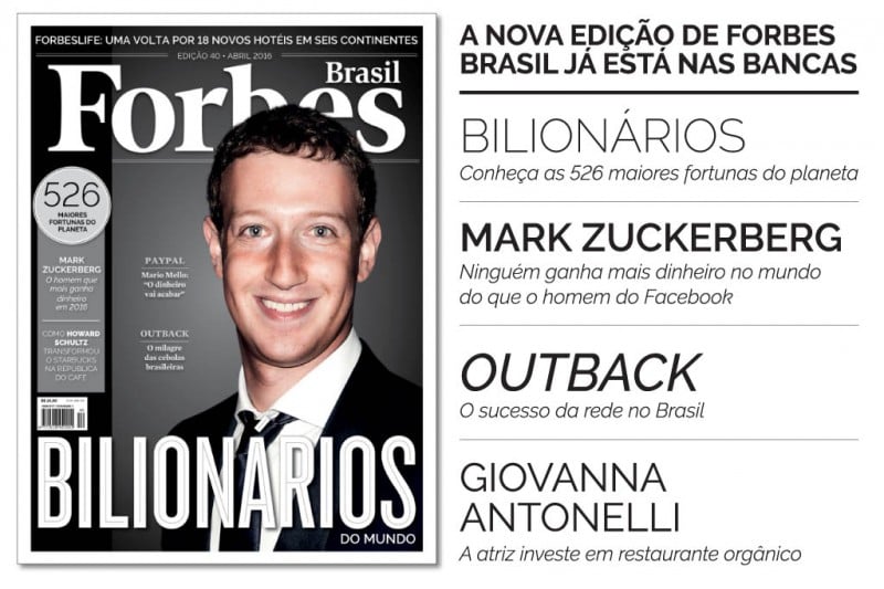 Zuckerberg é O Destaque Da Edição De Bilionários De Forbes Brasil Forbes Brasil 4196