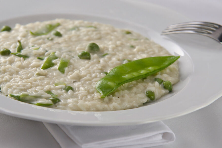 Risoto de gorgonzola dolce e ervilhatorta (Gladstone Campos