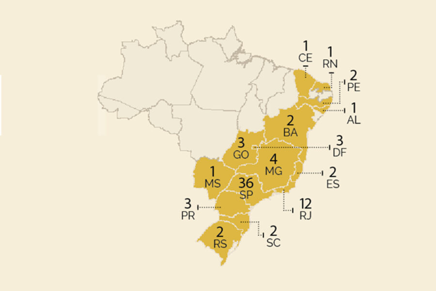 No Brasil: São Paulo é o Estado com mais unidades
