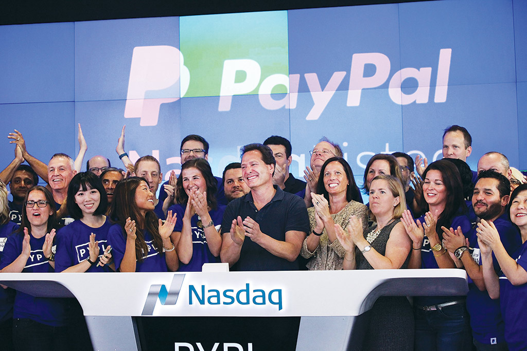 PayPal reestreia na Bolsa Nasdaq em 2015 (Getty Images)