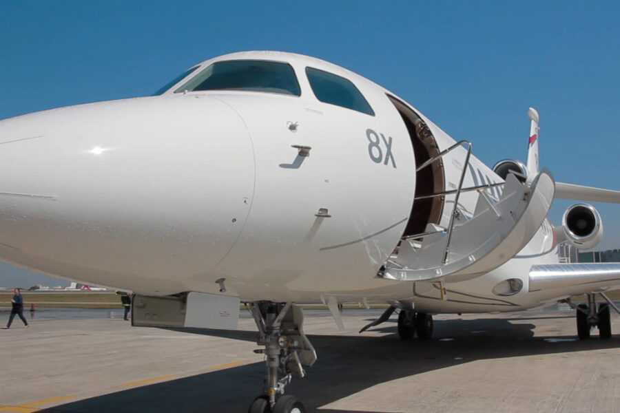 Falcon 8X foi apresentado em São Paulo (Divulgação)