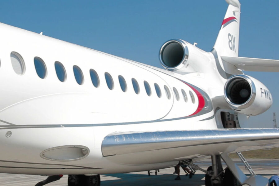 Falcon 8X foi apresentado em São Paulo (Divulgação)