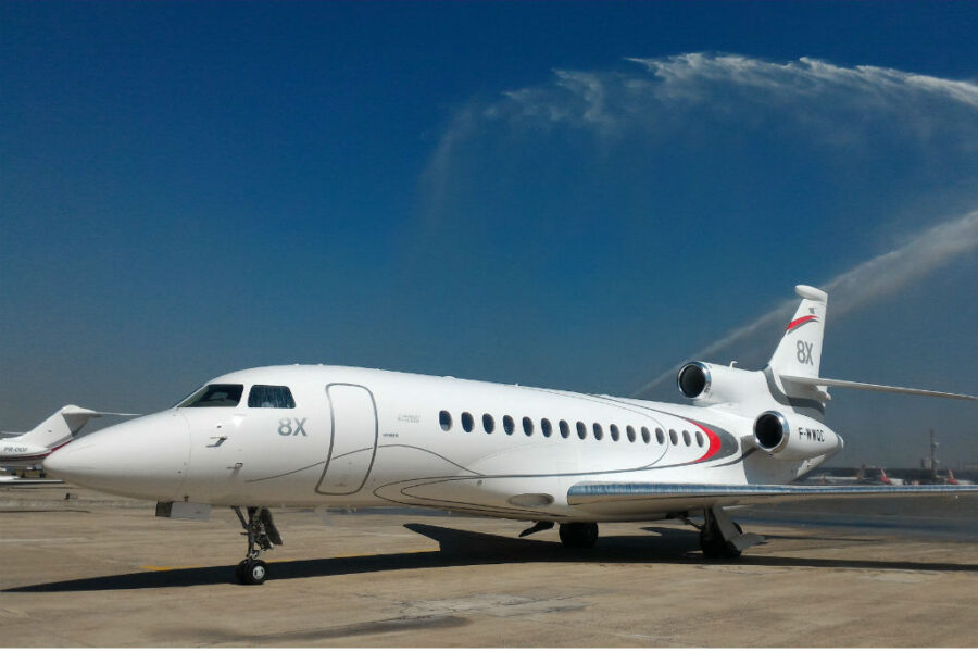 Falcon 8X foi apresentado em São Paulo (Divulgação)