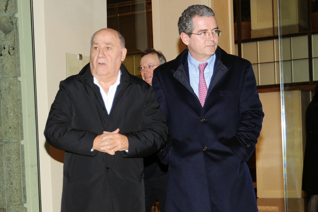 Amancio Ortega e seu pupilo Pablo Isla, chairman e  CEO da Inditex (Getty Images)