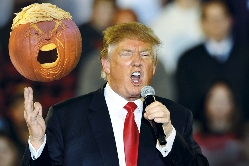 Donald Trump é a divertida inspiração deste Halloween (Getty Images)