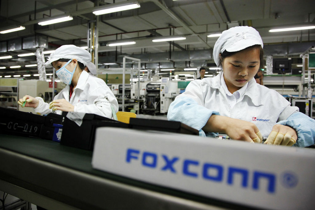 Foxconn está considerando montar uma nova fábrica nos Estados Unidos em um investimento que ultrapassaria os US$ 7 bilhões (Getty Images)