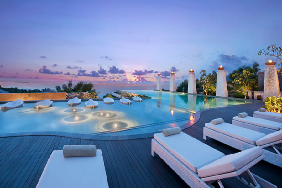 Hotel 4 estrelas Banyan Tree Ungasan, em Bali (Foto: Forbes)
