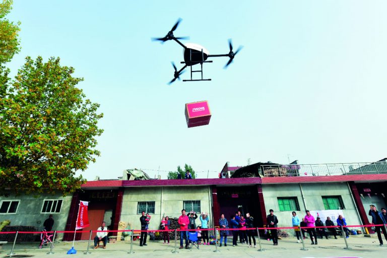A JD está considerando o uso de drones para fazer entregas (Getty Images)