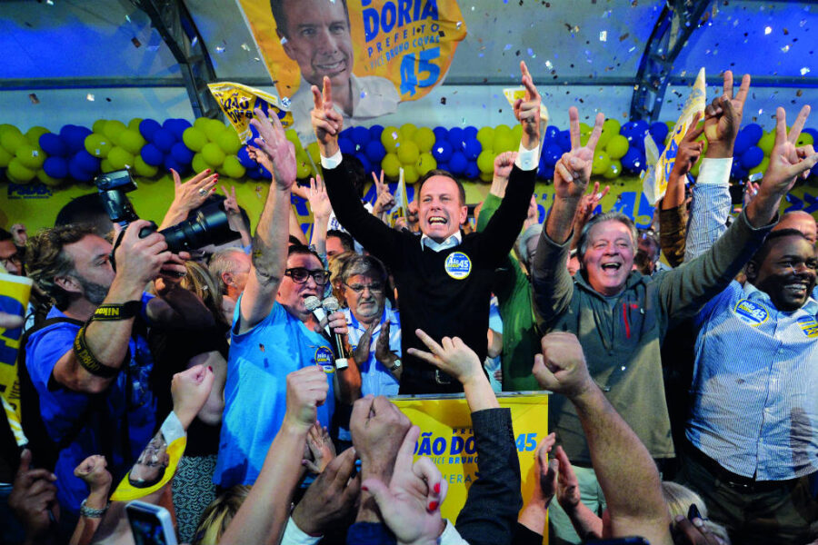 Arrancada surpreendente elegeu Doria no primeiro turno (Getty Images)