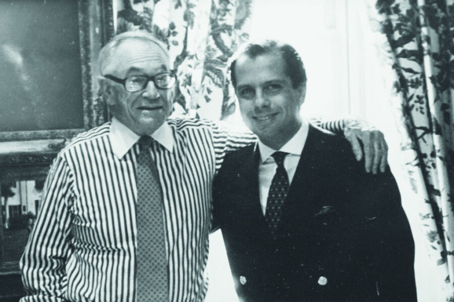 Com Malcolm Forbes: primeira entrevista na TV (arquivo Pessoal)