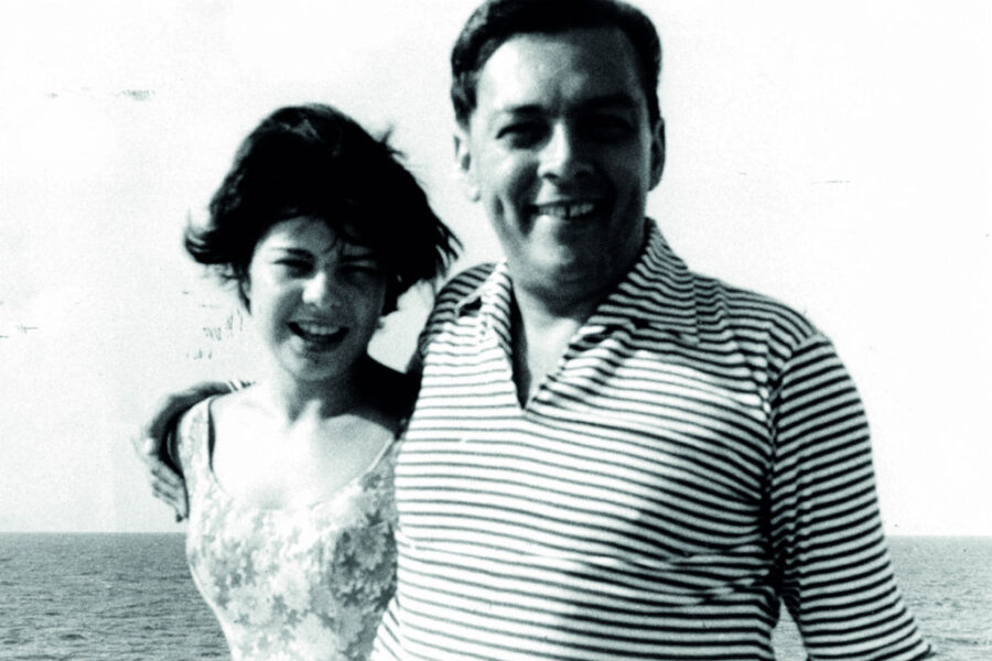 O pai e Maria Sylvia: história de amor com final triste (Arquivo Pessoal)