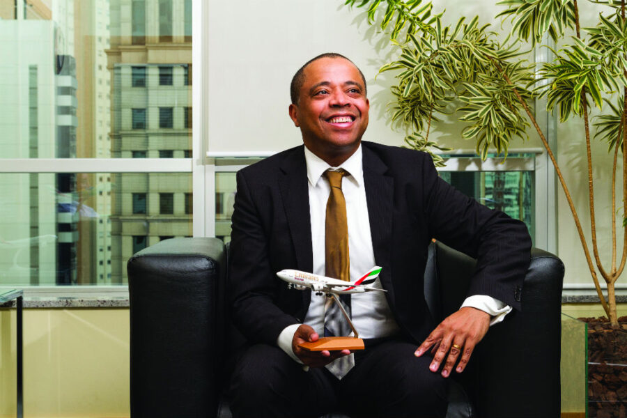 Stephane Perard, "comandante" da Emirates no Brasil (Diego Nata e Ale Santos)
