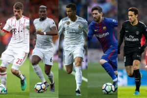 A força das marcas no futebol (Montagem)