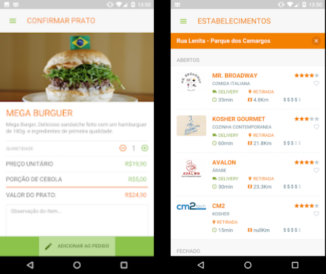 Aplicativos delivery: veja cinco apps para entrega de comida e