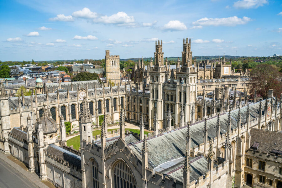 Universidade de Oxford vista de cima