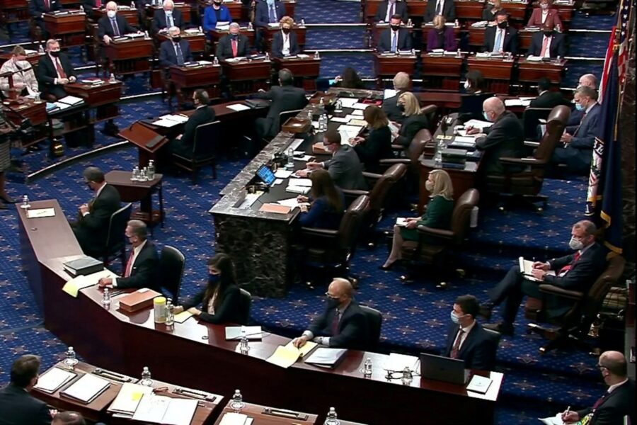 Senate TV/Handout via Reuters