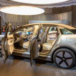 Carro da Sony na exposição CES 2022