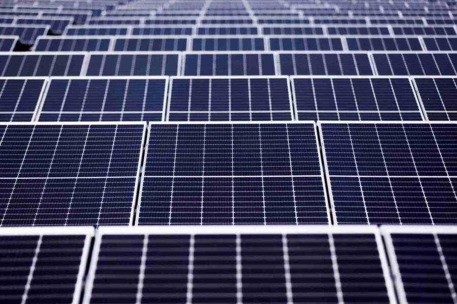 Foto de painéis solares
