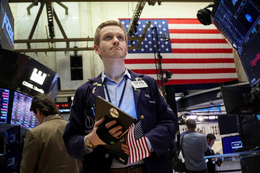 Operadores no pregão da Bolsa de Valores de Nova York (NYSE), EUA