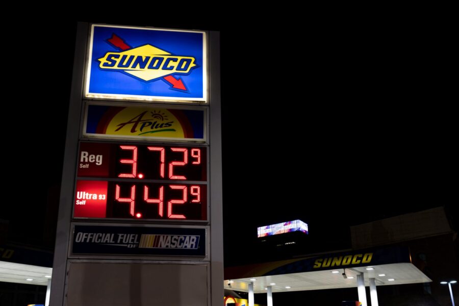 Posto de gasolina em Pensilvânia, EUA