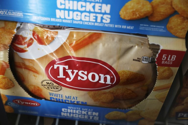 Caixa de nuggets da Tyson Foods