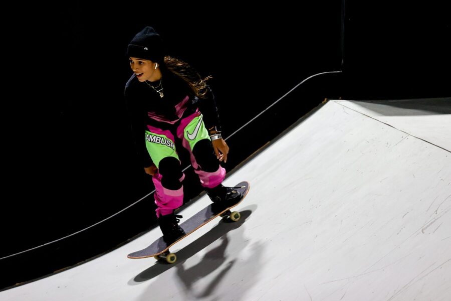 Rayssa Leal na final da Liga Mundial de Skate Street no Rio de Janeiro