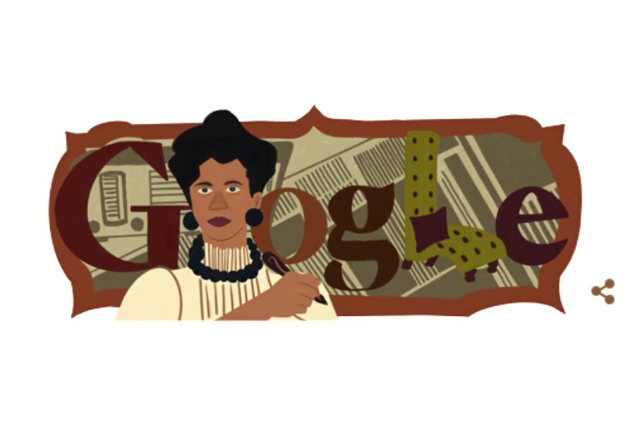 ilustração da psicanalista Virgínia Bicudo no doodle do google