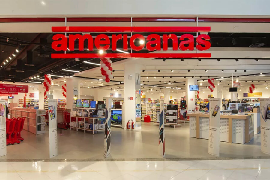 Fachada de uma Lojas Americanas