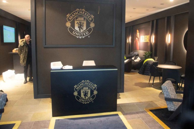 Lobby do lounge do Manchester United