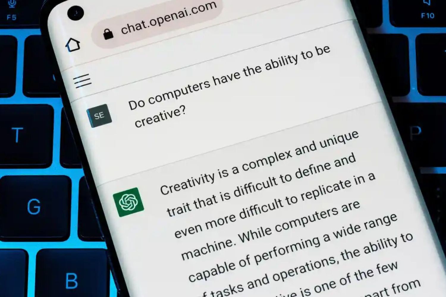 Jogo de Texto com IA respostas geradas por ChatGPT #phone #celular