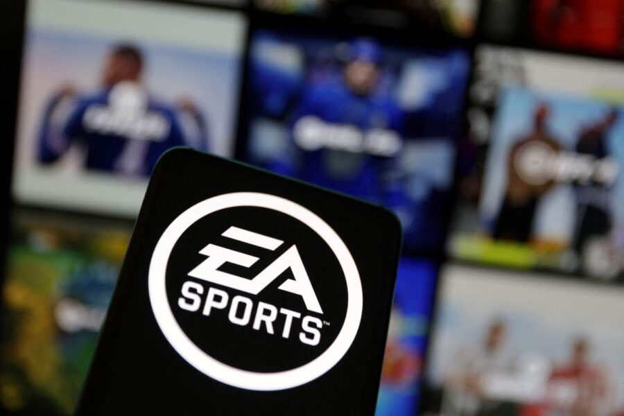 Logotipo da Electronic Arts em celular