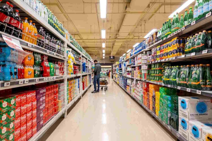Produtos em supermercado