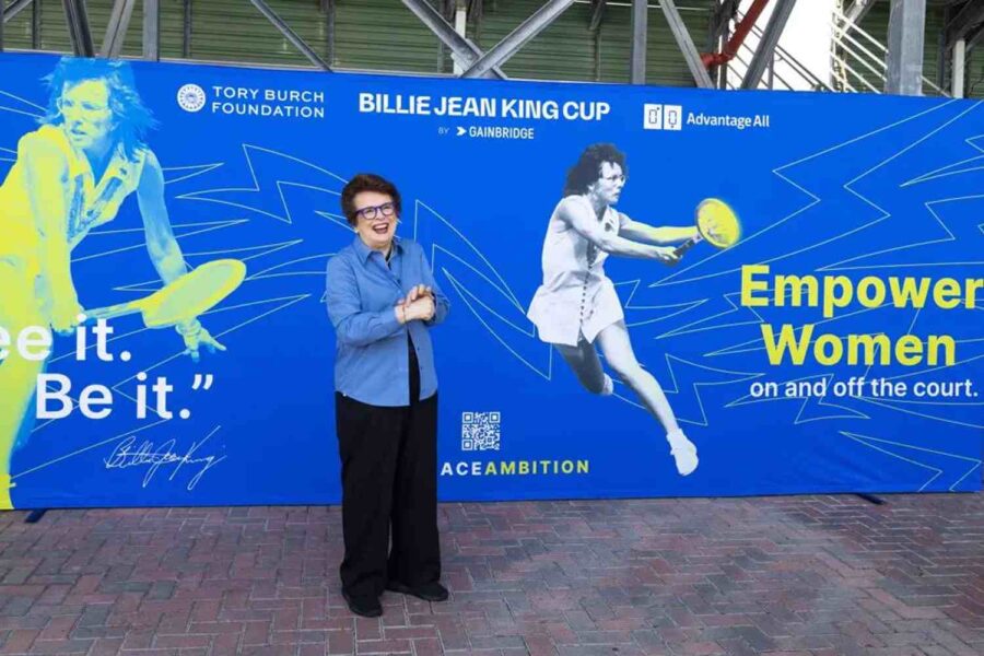 Billie Jean King sorrindo