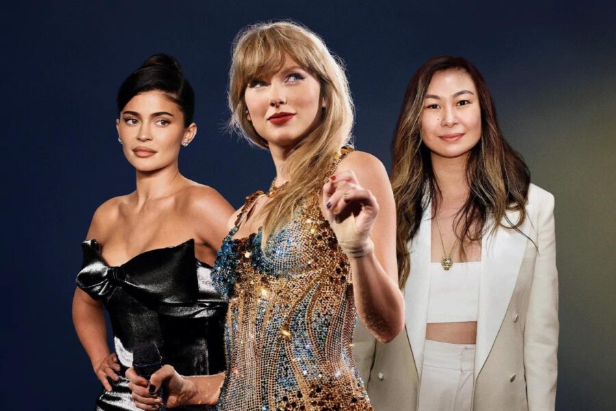 kylie jenner, taylor swift e lucy guo, self made mais jovens do EUA