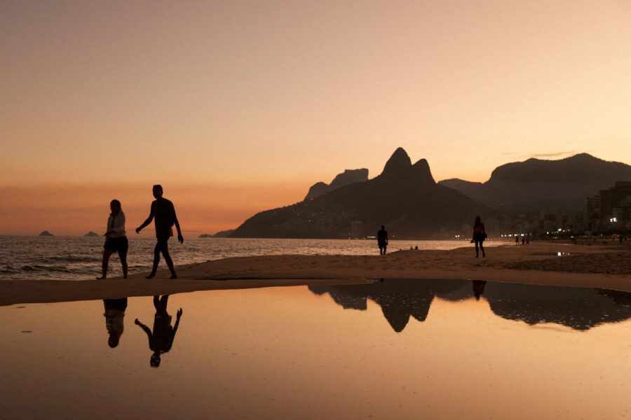 Praia de Ipanema no Rio de Janeiro