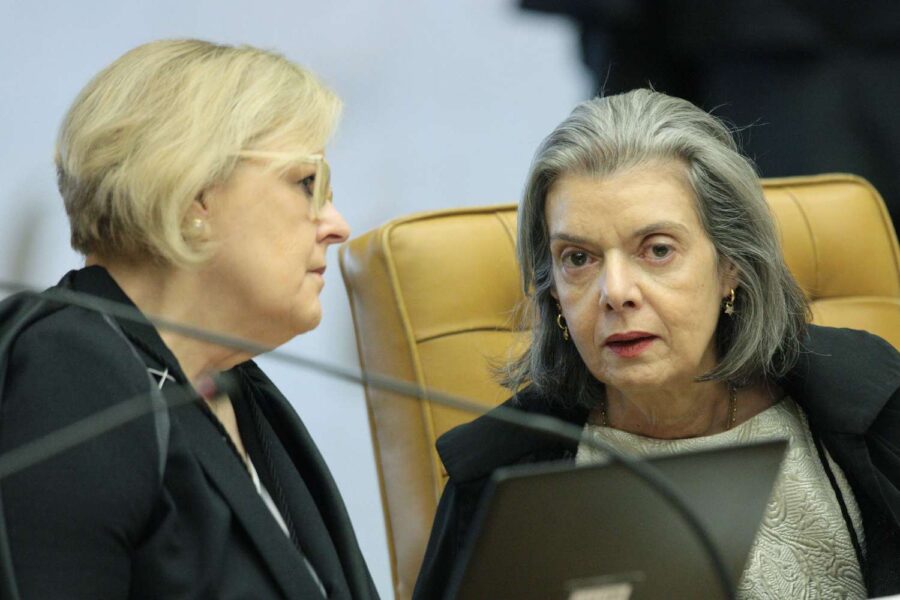 Rosa Weber (à esqueda) e Carmén Lúcia (à direita)