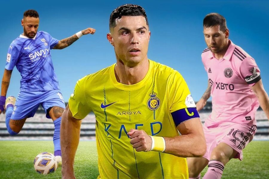 Cristiano Ronaldo, Lionel Messi e Neymar Jr.lideram o ranking dos jogadores de futebol mais bem pagos do mundo 