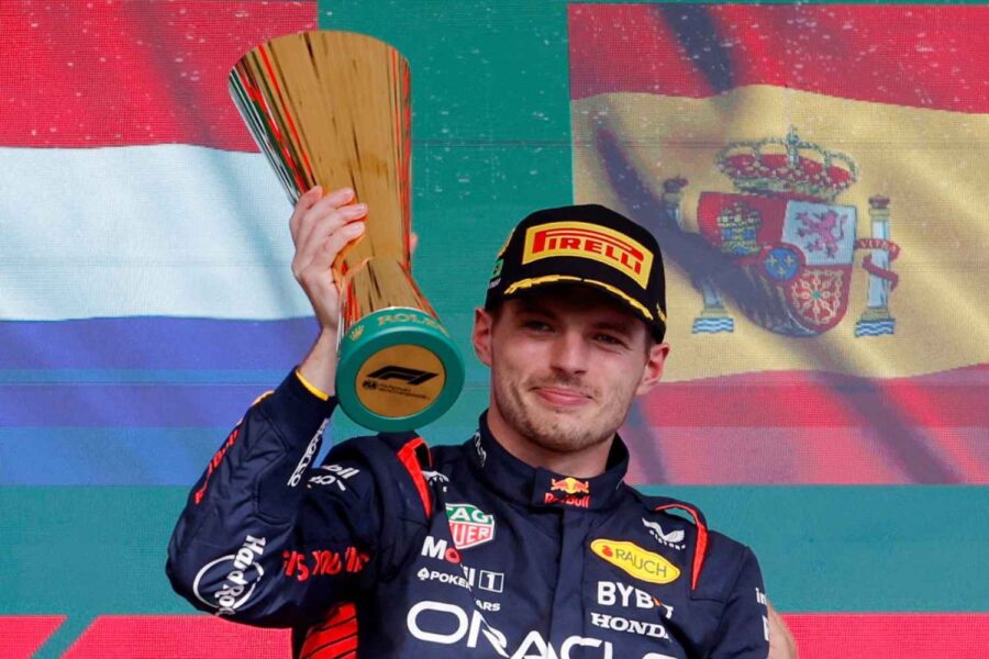 Max Verstappen na vitória da Fórmula 1 em São Paulo