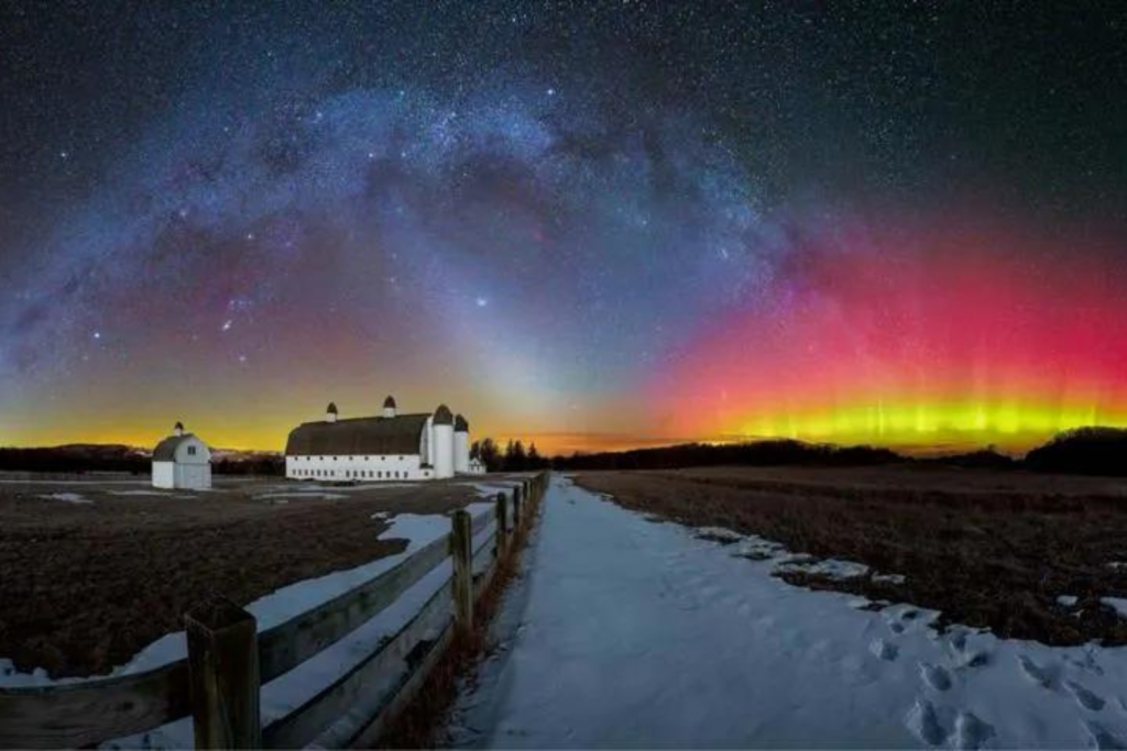 O raro vislume das auroras boreais nas melhores imagens de 2023