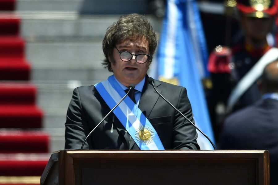 Presidente da Argentina Javier Milei