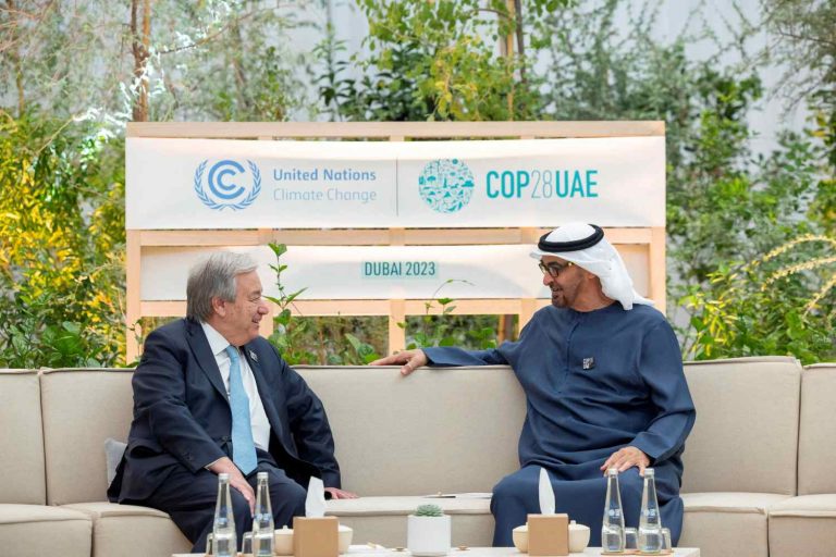 Antonio Guterres em Dubai para a COP 28
