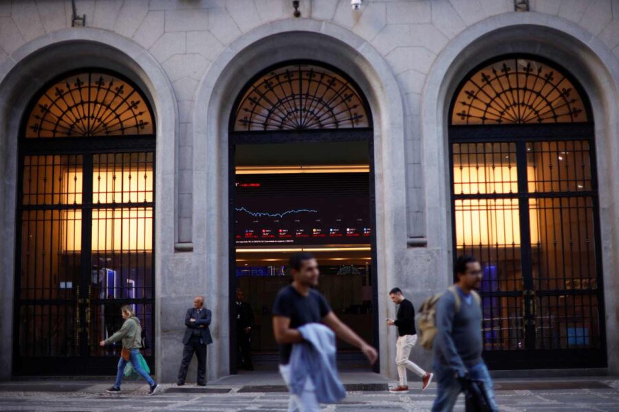 Fachada da bolsa da B3