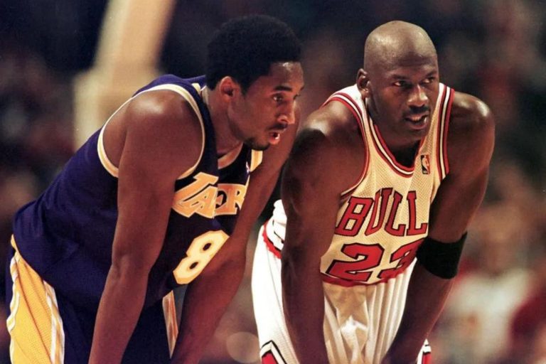 Kobe Bryant e Michael Jordan, dois dos melhores atletas de todos os tempos