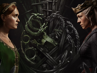 Poster da segunda temporada de House of The Dragon, com as duas protagonistas da série, Rhaenyra Targaryen e Alicente Hightower
