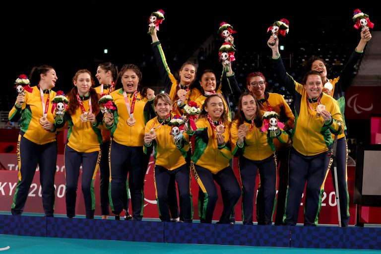 A seleção feminina de vôlei sentado conquistou o bronze nas Paraolimpíadas de Tóquio