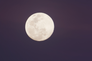 Foto da lua para ilustrar o texto sobre a Superlua Azul de 2024