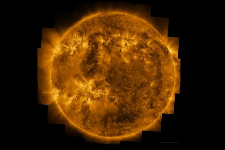 Imagem do Sol capturada pelo Solar Orbiter