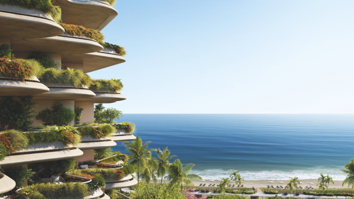 Tempo, na Praia Brava, em Itajaí (SC), é o primeiro projeto residencial da Foster + Partners no Brasil (Foto: Elephant Skin)